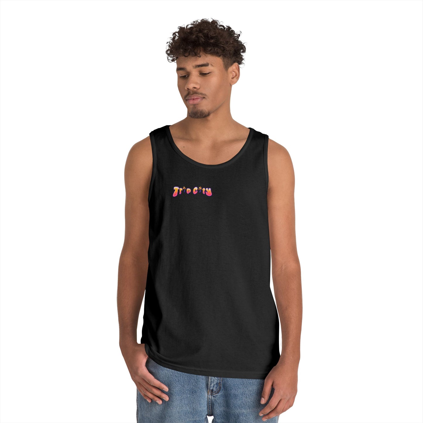 Bohemian Vibe Unisex Heavy Cotton Tank Top - Trip City Design