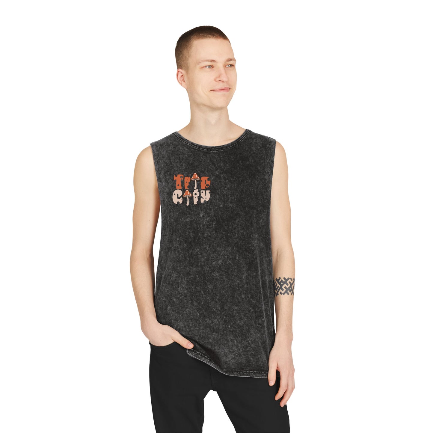 Unisex Stonewash Tank Top