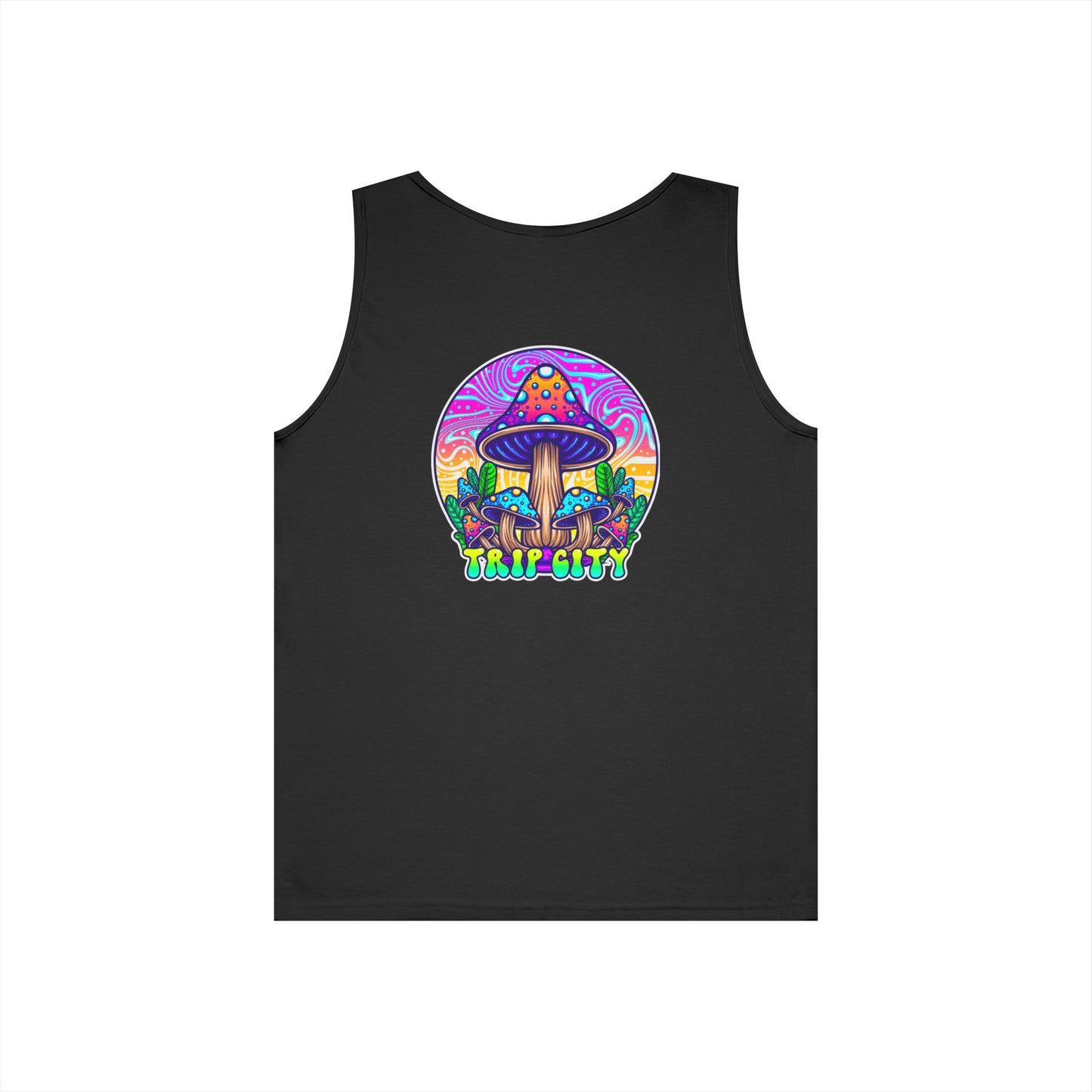 Bohemian Vibe Unisex Heavy Cotton Tank Top - Trip City Design
