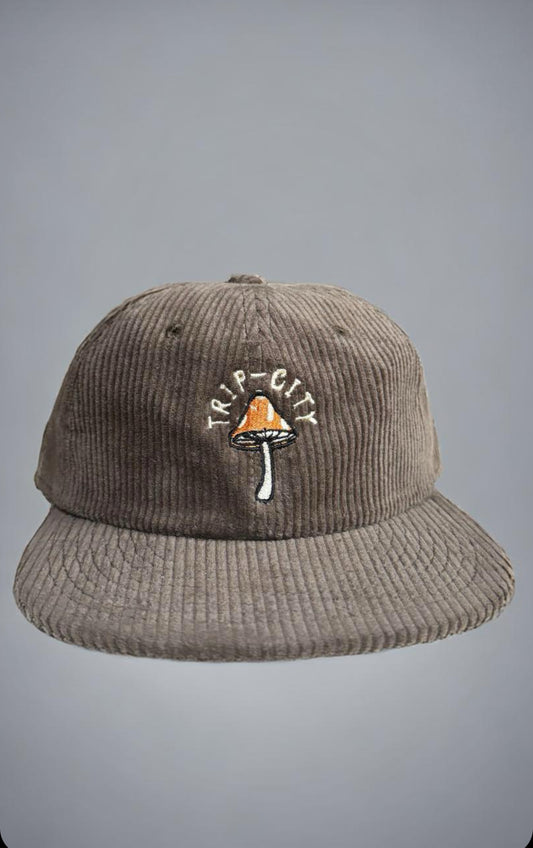 BROWN CORDUROY HAT