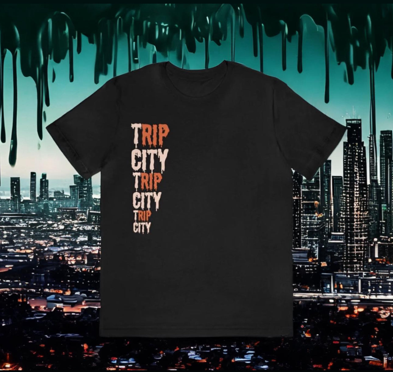 DRIP CITY STACKED TEE